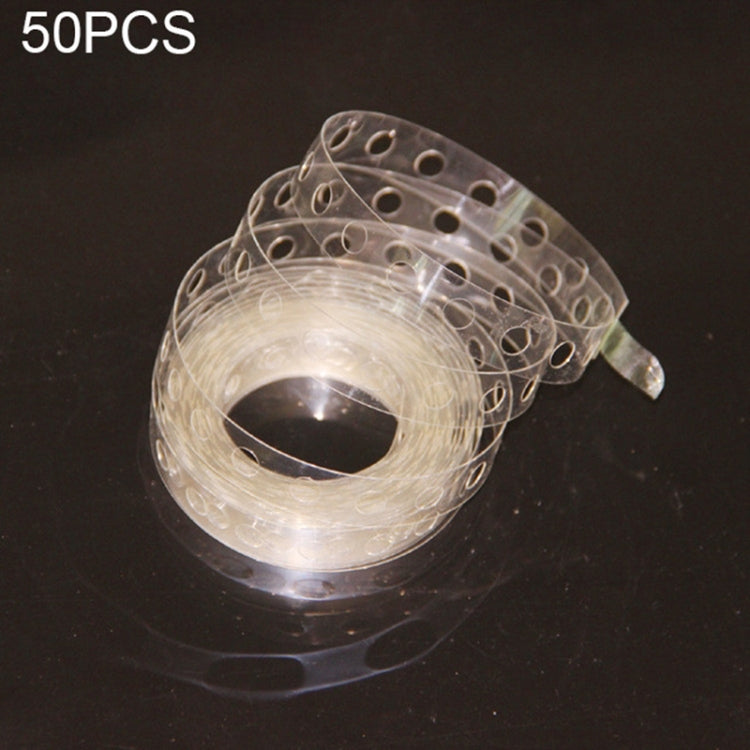 50 قطعة من أدوات تشكيل بالونات اللاتكس DIY، أداة ربط سلسلة البالونات البلاستيكية، أداة تزيين حفلات أعياد الميلاد وحفلات الزفاف، الطول: 5 أمتار، 50 قطعة