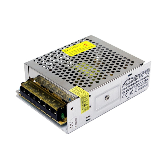 LED Regulated Switching Power Supply, Size: 129 x 99 x 40mm, S-72-12 DC12V 6A 72W, S-120-12 DC12V 10A 120W, S-72-24 DC24V 3A 72W, S-100-24 DC24V 4.2A 100W, S-120-24 DC24V 5A 120W
