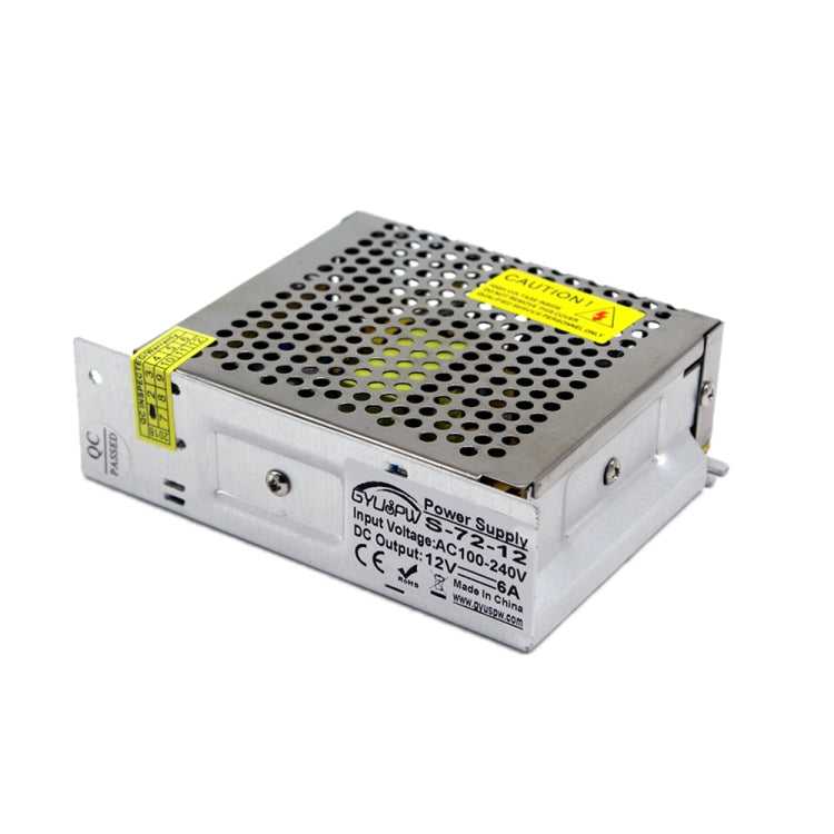 LED Regulated Switching Power Supply, Size: 129 x 99 x 40mm, S-72-12 DC12V 6A 72W, S-120-12 DC12V 10A 120W, S-72-24 DC24V 3A 72W, S-100-24 DC24V 4.2A 100W, S-120-24 DC24V 5A 120W