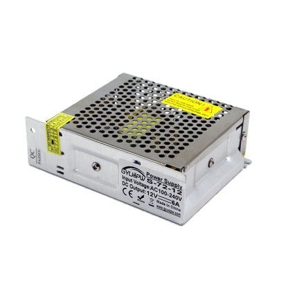 LED Regulated Switching Power Supply, Size: 129 x 99 x 40mm, S-72-12 DC12V 6A 72W, S-120-12 DC12V 10A 120W, S-72-24 DC24V 3A 72W, S-100-24 DC24V 4.2A 100W, S-120-24 DC24V 5A 120W
