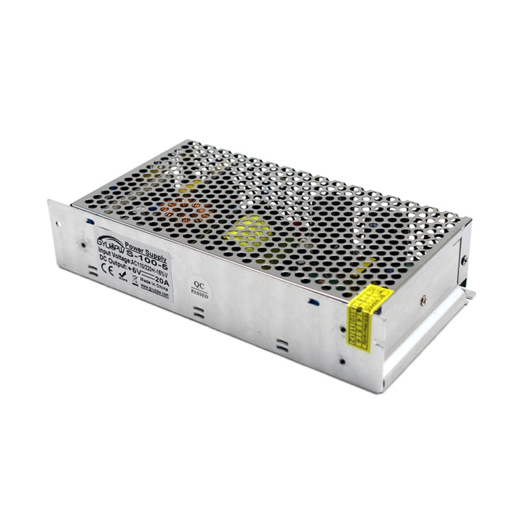 مزود طاقة تبديل منظم بمصابيح LED، الحجم: 199 × 98 × 42 مم، S-100-5 DC5V 20A 100W، S-150-5 DC5V 30A 150W، S-120-12 DC12V 10A 120W، S-150-12 DC12V 12.5A 150W، S-180-12 DC12V 15A 180W، S-200-12 DC12V 16.7A 200W، S-120-24 DC24V 5A 120W ...