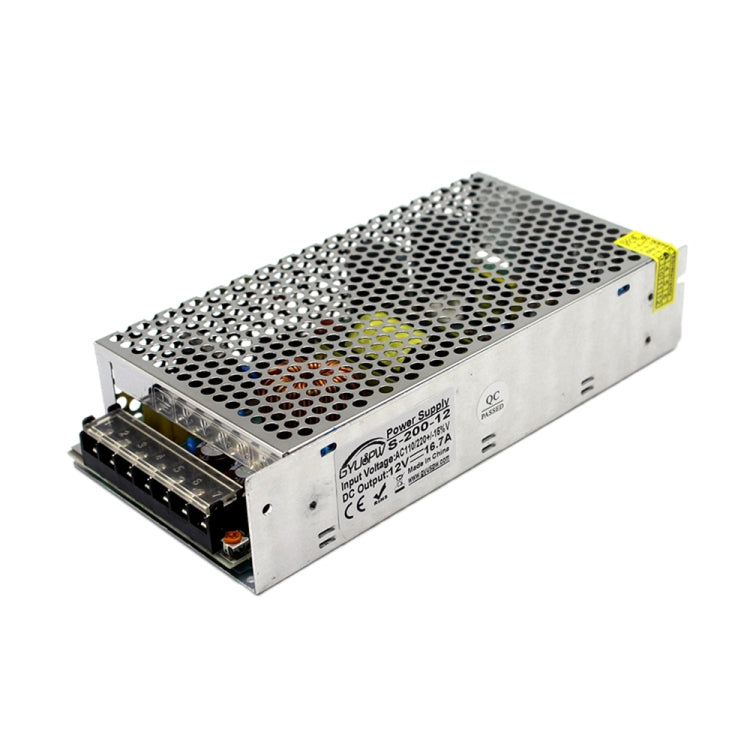 مزود طاقة تبديل منظم بمصابيح LED، الحجم: 199 × 98 × 42 مم، S-100-5 DC5V 20A 100W، S-150-5 DC5V 30A 150W، S-120-12 DC12V 10A 120W، S-150-12 DC12V 12.5A 150W، S-180-12 DC12V 15A 180W، S-200-12 DC12V 16.7A 200W، S-120-24 DC24V 5A 120W ...