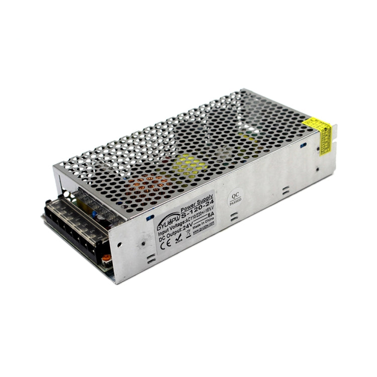 مزود طاقة تبديل منظم بمصابيح LED، الحجم: 199 × 98 × 42 مم، S-100-5 DC5V 20A 100W، S-150-5 DC5V 30A 150W، S-120-12 DC12V 10A 120W، S-150-12 DC12V 12.5A 150W، S-180-12 DC12V 15A 180W، S-200-12 DC12V 16.7A 200W، S-120-24 DC24V 5A 120W ...