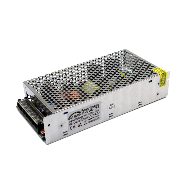 مزود طاقة تبديل منظم بمصابيح LED، الحجم: 199 × 98 × 42 مم، S-100-5 DC5V 20A 100W، S-150-5 DC5V 30A 150W، S-120-12 DC12V 10A 120W، S-150-12 DC12V 12.5A 150W، S-180-12 DC12V 15A 180W، S-200-12 DC12V 16.7A 200W، S-120-24 DC24V 5A 120W ...