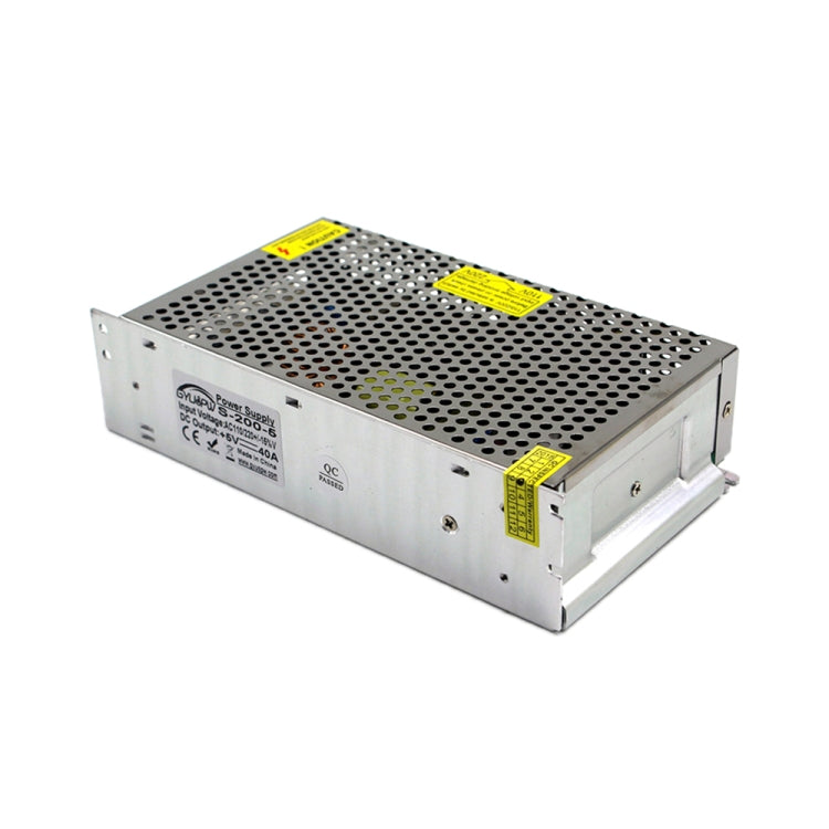 LED Regulated Switching Power Supply, Size: 200 x 110 x 49mm, S-200-5 DC5V 40A 200W, S-240-12 DC12V 20A 240W, S-250-12 DC12V 21A 250W, S-240-24 DC24V 10A 240W, S-250-24 DC24V 10.4A 250W