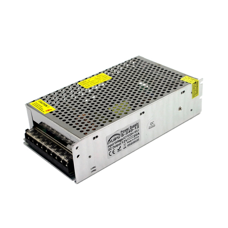 LED Regulated Switching Power Supply, Size: 200 x 110 x 49mm, S-200-5 DC5V 40A 200W, S-240-12 DC12V 20A 240W, S-250-12 DC12V 21A 250W, S-240-24 DC24V 10A 240W, S-250-24 DC24V 10.4A 250W