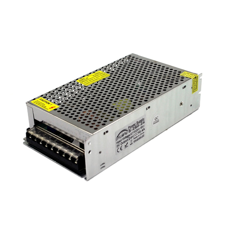 LED Regulated Switching Power Supply, Size: 200 x 110 x 49mm, S-200-5 DC5V 40A 200W, S-240-12 DC12V 20A 240W, S-250-12 DC12V 21A 250W, S-240-24 DC24V 10A 240W, S-250-24 DC24V 10.4A 250W