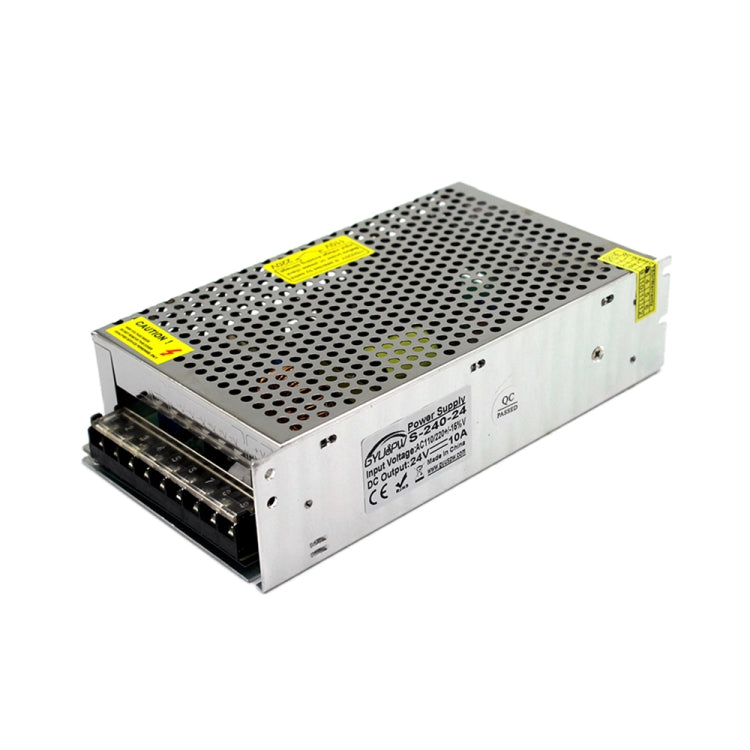 LED Regulated Switching Power Supply, Size: 200 x 110 x 49mm, S-200-5 DC5V 40A 200W, S-240-12 DC12V 20A 240W, S-250-12 DC12V 21A 250W, S-240-24 DC24V 10A 240W, S-250-24 DC24V 10.4A 250W