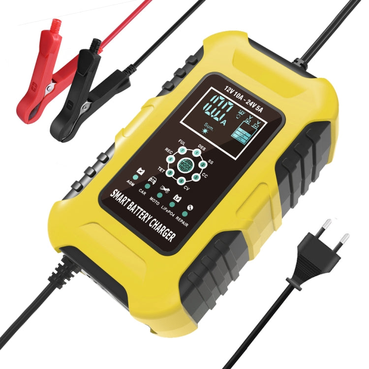 FOXSUR 10A 12V 7-segment Motorcycle / Car Smart Battery Charger