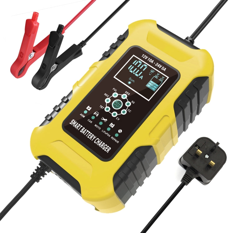 FOXSUR 10A 12V 7-segment Motorcycle / Car Smart Battery Charger