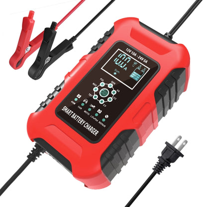 FOXSUR 10A 12V 7-segment Motorcycle / Car Smart Battery Charger
