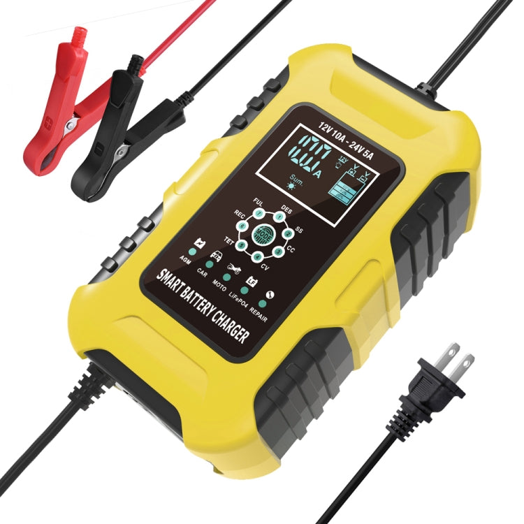 FOXSUR 10A 12V 7-segment Motorcycle / Car Smart Battery Charger