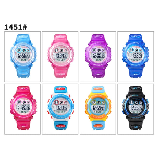 SKMEI 1451 LED Digital Stopwatch Chronograph Luminous Children Sports Electronic Watch