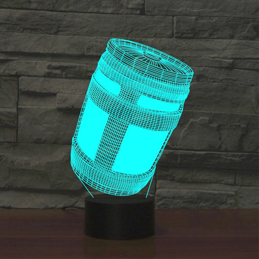Black Base Creative 3D LED Decorative Night Light, USB with Touch Button Version