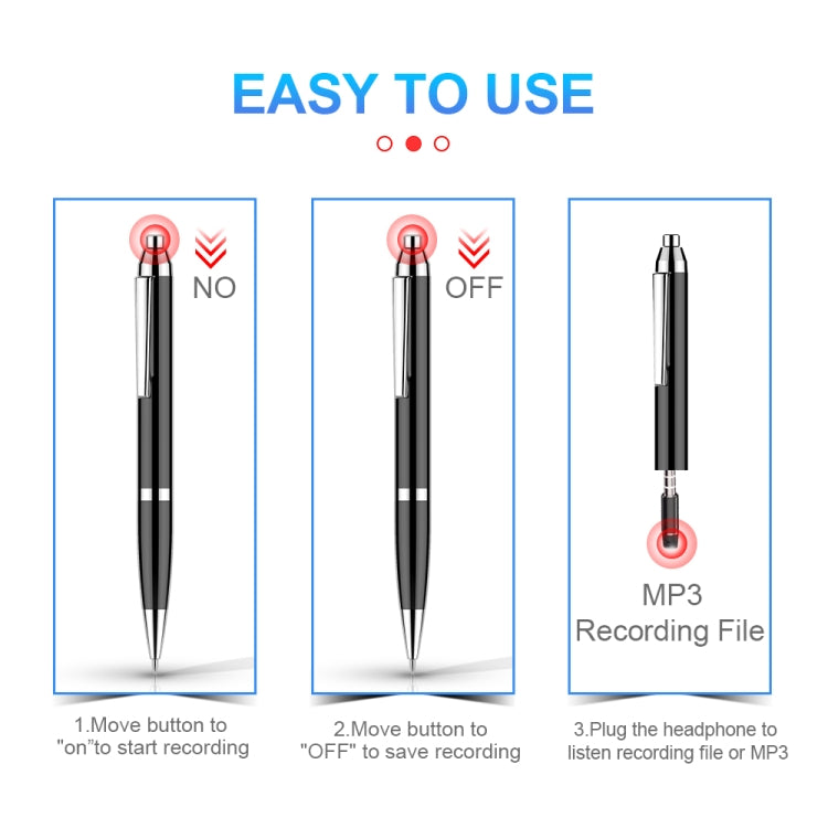 Q90 Intelligent HD Digital Noise Reduction Recording Pen