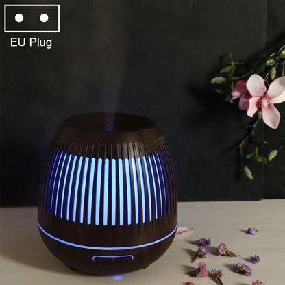 مرطب هواء مجوف LED سعة 400 مل، جهاز تنقية هواء برائحة عطرية من خشب الحبوب، مزود بإضاءة LED ملونة، قابس الاتحاد الأوروبي، قابس المملكة المتحدة، قابس الولايات المتحدة
