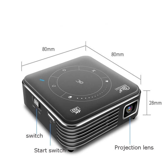 P11 854x480 DLP Smart Projector With Infrared Remote Control, Android 9.0, 4GB+32GB,