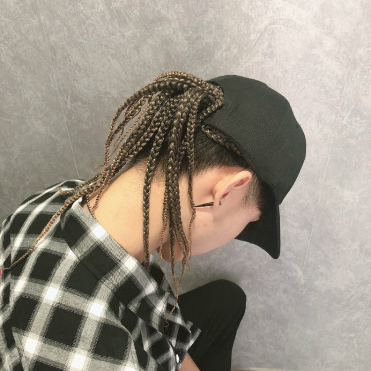 Dreadlocks Wig Hat One-piece Hair Cover for Men and Women, Black Cap, White Cap