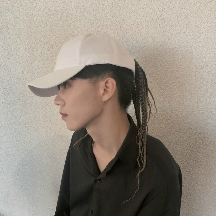 Dreadlocks Wig Hat One-piece Hair Cover for Men and Women, Black Cap, White Cap
