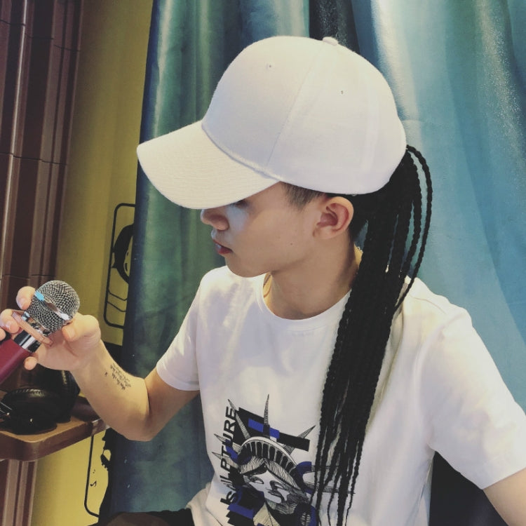 Dreadlocks Wig Hat One-piece Hair Cover for Men and Women, Black Cap, White Cap