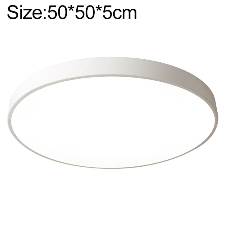 Macaron LED Round Ceiling Lamp, White Light