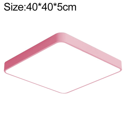 Macaron LED Square Ceiling Lamp, 3-Colors Light, 30cm, 40cm, 50cm, 60cm