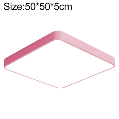 Macaron LED Square Ceiling Lamp, 3-Colors Light, 30cm, 40cm, 50cm, 60cm