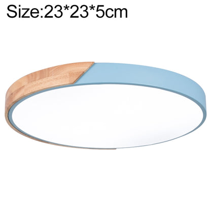 Wood Macaron LED Round Ceiling Lamp, Stepless Dimming