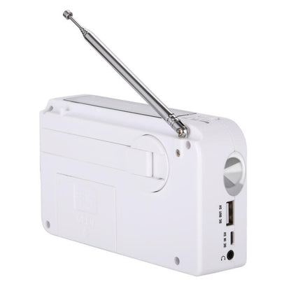 RD-638T Two-band Solar Powered AM / FM Radio Player Flashlight with Dynamo Function