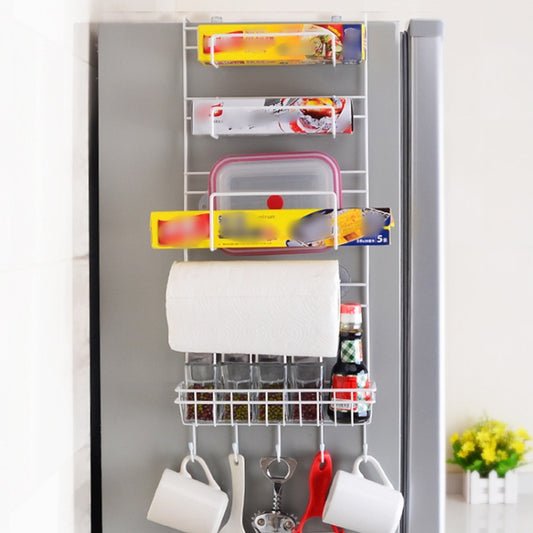 Multi-layer Fridge Storage Rack Side Shelf Sidewall Holder Multi-function Kitchen Organizer Household, Multifunctional Rack, Sun Flower Rack