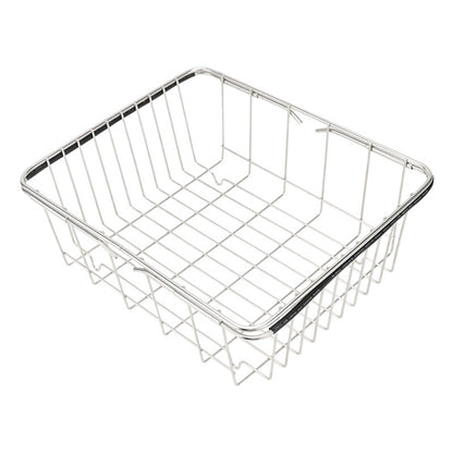 Kitchen Dish Drainer Sink Drain Basket Washing Vegetable Fruit Drying Holder Stainless Steel Adjustable Rack, Arch Net Style, Flat Bottom Style, Ordinary Style