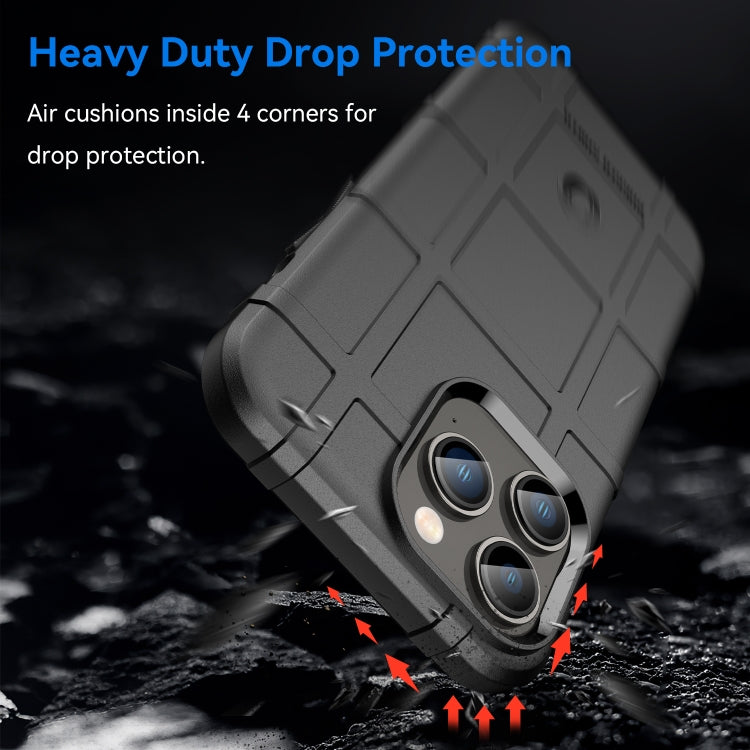 جراب Rugged Shield كامل التغطية مقاوم للصدمات من مادة TPU، مناسب لأجهزة iPhone 14 وiPhone 14 Pro وiPhone 14 Plus وiPhone 14 Pro Max