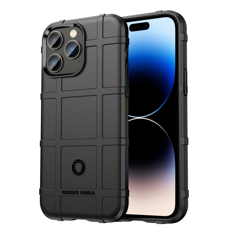 جراب Rugged Shield كامل التغطية مقاوم للصدمات من مادة TPU، مناسب لأجهزة iPhone 14 وiPhone 14 Pro وiPhone 14 Plus وiPhone 14 Pro Max