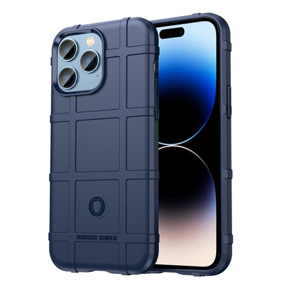 جراب Rugged Shield كامل التغطية مقاوم للصدمات من مادة TPU، مناسب لأجهزة iPhone 14 وiPhone 14 Pro وiPhone 14 Plus وiPhone 14 Pro Max
