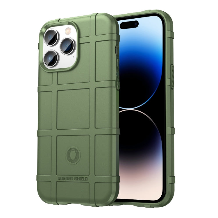 جراب Rugged Shield كامل التغطية مقاوم للصدمات من مادة TPU، مناسب لأجهزة iPhone 14 وiPhone 14 Pro وiPhone 14 Plus وiPhone 14 Pro Max