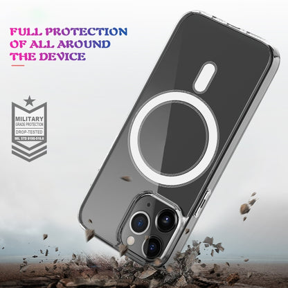 جراب هاتف ماجسيف شفاف من الأكريليك PC + TPU، مناسب لأجهزة iPhone 14 وiPhone 14 Pro وiPhone 14 Plus وiPhone 14 Pro Max