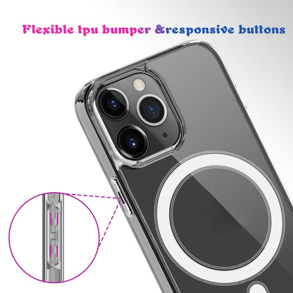 جراب هاتف ماجسيف شفاف من الأكريليك PC + TPU، مناسب لأجهزة iPhone 14 وiPhone 14 Pro وiPhone 14 Plus وiPhone 14 Pro Max