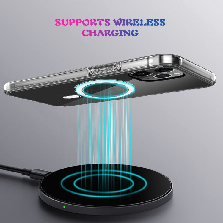 جراب هاتف ماجسيف شفاف من الأكريليك PC + TPU، مناسب لأجهزة iPhone 14 وiPhone 14 Pro وiPhone 14 Plus وiPhone 14 Pro Max