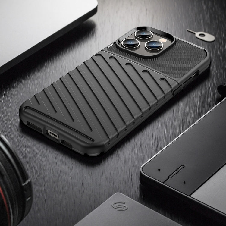 جراب هاتف Thunderbolt TPU مقاوم للصدمات، لهاتف iPhone 14 Plus، وiPhone 14 Pro Max، وiPhone 14