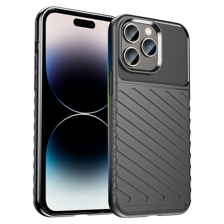 جراب هاتف Thunderbolt TPU مقاوم للصدمات، لهاتف iPhone 14 Plus، وiPhone 14 Pro Max، وiPhone 14