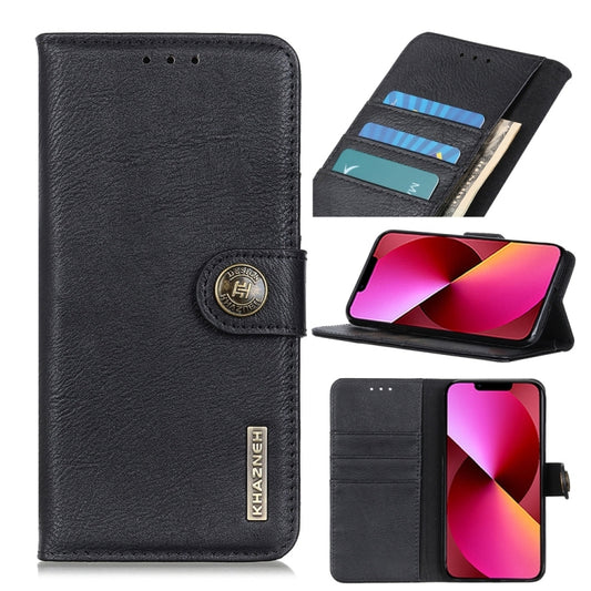 KHAZNEH Cowhide Texture Horizontal Flip Leather Phone Case, For iPhone 14, For iPhone 14 Plus, For iPhone 14 Pro, For iPhone 14 Pro Max