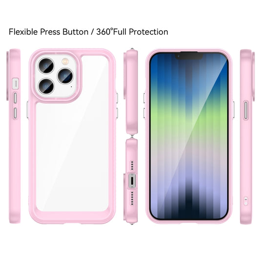 Colorful Series Acrylic + TPU Phone Case, For iPhone 14, For iPhone 14 Pro, For iPhone 14 Pro Max, For iPhone 14 Plus