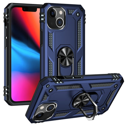 جراب هاتف مقاوم للصدمات مصنوع من مادة TPU + PC مع حامل حلقي، مناسب لأجهزة iPhone 14 وiPhone 14 Plus وiPhone 14 Pro وiPhone 14 Pro Max