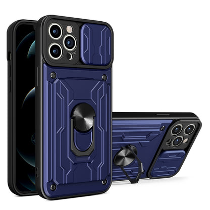 جراب هاتف منزلق من مادة TPU + PC مع فتحة بطاقة، لهاتف iPhone 14، وiPhone 14 Pro، وiPhone 14 Plus، وiPhone 14 Pro Max