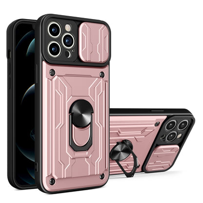جراب هاتف منزلق من مادة TPU + PC مع فتحة بطاقة، لهاتف iPhone 14، وiPhone 14 Pro، وiPhone 14 Plus، وiPhone 14 Pro Max