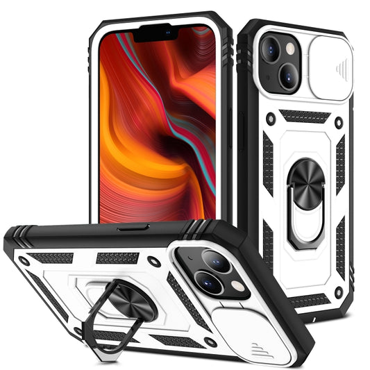 غطاء حماية للكاميرا بتصميم منزلق مصنوع من مادة TPU + PC، مناسب لأجهزة iPhone 14 وiPhone 14 Plus وiPhone 14 Pro وiPhone 14 Pro Max