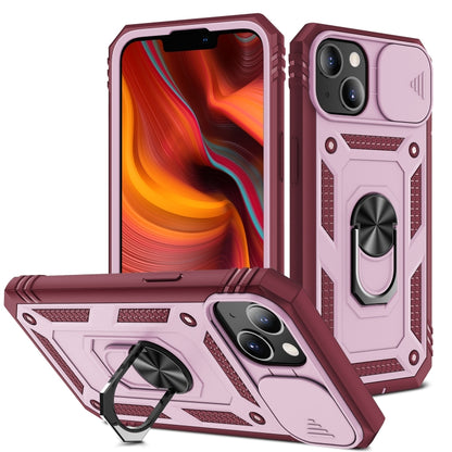 غطاء حماية للكاميرا بتصميم منزلق مصنوع من مادة TPU + PC، مناسب لأجهزة iPhone 14 وiPhone 14 Plus وiPhone 14 Pro وiPhone 14 Pro Max