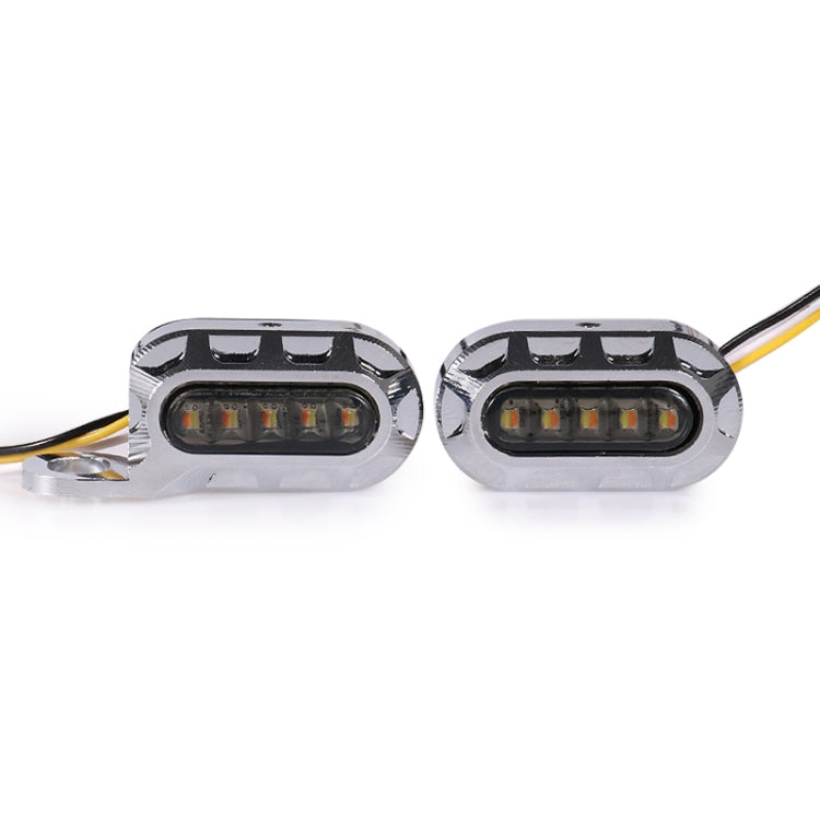 HP-Z058 Motorcycle Modified Rearview Mirror LED Turn Signal Light for Harley Sportsters XL 883 / 1200