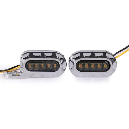 HP-Z058 Motorcycle Modified Rearview Mirror LED Turn Signal Light for Harley Sportsters XL 883 / 1200