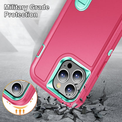 3 in 1 Rugged Holder Phone Case, For iPhone 14, For iPhone 14 Plus, For iPhone 14 Pro, For iPhone 14 Pro Max